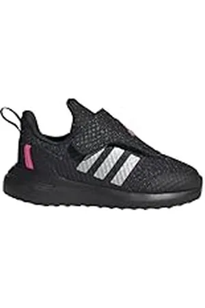 adidas Fortarun 2.0 Shoes Kids, Zapatillas para Correr Unisex bebé, Core Black/Silver Met/Lucid Pink, 24 EU