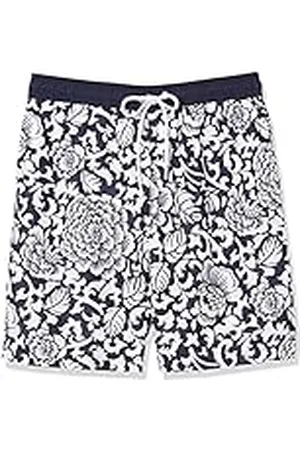 Amazon Bañador con 23 cm de Pernera, Corte Holgado y Secado Rápido - colores interrumpidos Hombre, , XS