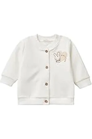 Benetton Chaqueta M/L 35q2a501f Suéter cárdigan, Color Blanco, 68 cm Unisex bebé