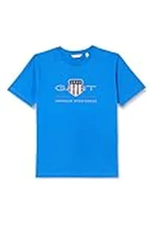 GANT Archive Shield SS T-Shirt Camiseta, Azul Marino, 158-164 Unisex niños