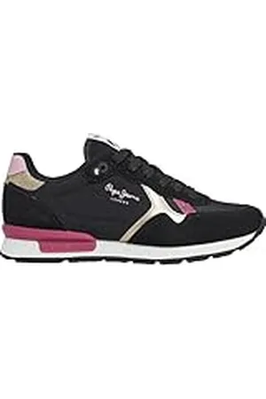Pepe Jeans Brit Club G, Zapatillas, Black, 34.5 EU