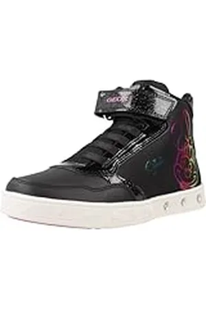 Geox J Skylin Girl E, Zapatillas, Black, 27 EU