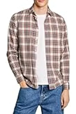Pepe Jeans Macberth Camisa, Naranja (Naranja óxido), XL para Hombre