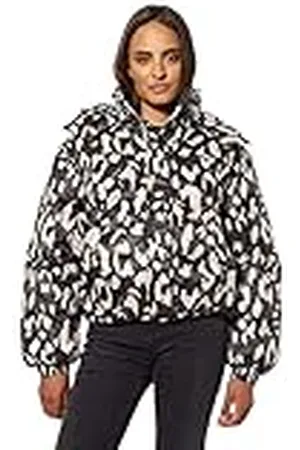 Kaporal 5 Diario Chaqueta para Mujer-Modelo Daily-Color Negro/Beige-Talla S
