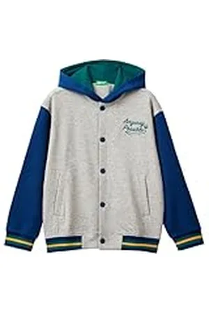 Benetton Chaqueta C/CAPP M/L 32n4c503v Suéter cárdigan, , 130 cm Niños y niños
