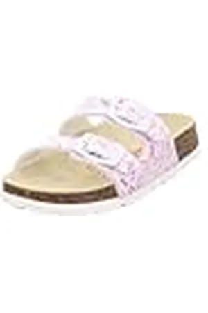 Superfit Fussbettpantoffel, Mule, WEIß/Mehrfarbig 1040, 41 EU