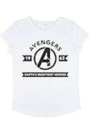 Marvel Avengers Classic-Camiseta de Manga Larga para Mujer con diseño de la Bandera de los Vengadores, , L