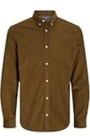 JACK & JONES Jjeclassic-Camiseta de Pana Camisa de Manga Larga, , M para Hombre