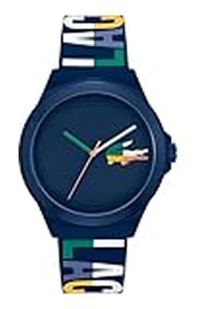 Lacoste Reloj Analógico de Cuarzo para Hombre Colección NEOCROC con Correa de Silicona Marina - 2011184
