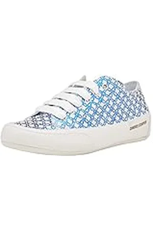 Candice Cooper ROCK CHIC CRUST/PRINTS CHAINS WHITE-COBALT, Zapatillas de gimnasia Mujer, /Azul (White/Blue), 41 EU