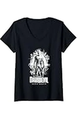 Daredevil Mujer Born Again Graffiti White Camiseta Cuello V