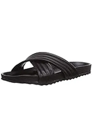 Pieces® PS Tahi Leather Sandalia Blk, cuña Abiertas Mujer, , 41 EU