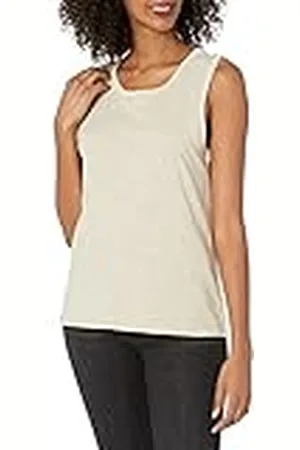 THE DROP Nicole Camiseta sin mangas de estilo gimnasio de cuello redondo para Mujer, , XL