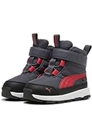 PUMA Evolve Boot Puretex AC+Inf, Sneaker Unisex bebé, Galactic Gray-Tart Cherry Black, 26 EU