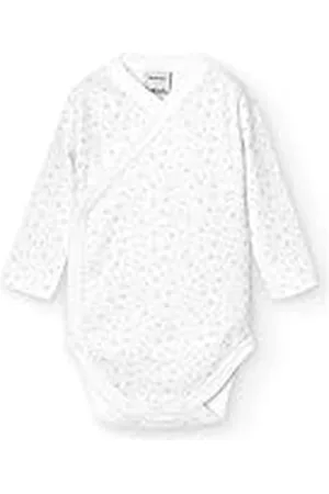 BABIDU Body Bebé Manga Larga Algodón 100% Con Cierre Cruzado Estampado Estrellitas, Body Bebé Recién Nacido y Prematuros, Tejido Suave y Hipoalergénico Para Piel Sensible, Ropa Bebé Niño y Niña Unisex