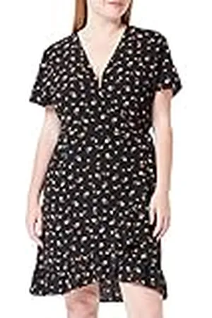 Noisy May Nmclara Bianca S/S Wrap Dress Curve Vestido, , 48 para Mujer