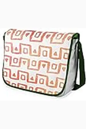 Bonamaison Impresas digitalmente Bolsos de Escuela Messenger con Correa de Caqui para niñas y jóvenes, Bolso Bandolera para Estudiantes, tamaño: 29 x 36 cm