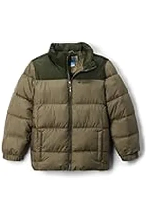Columbia Chaqueta Puffect 2 para niños jóvenes, chaqueta acolchada, verde piedra, verde, talla M