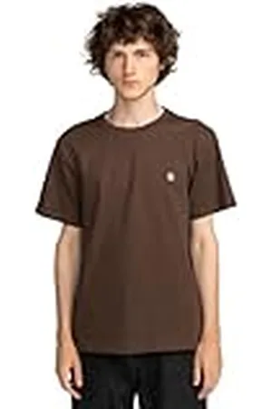 Element Icon Embroidery - Camiseta de Manga Corta - Hombre - Marrón