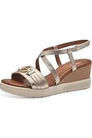 Tamaris Comfort 8-88307-42 909 Wedge Plateau Sandale Komfortable Mehrweite Alltagsschuh Festlich Elegant, Sandalias con cuña Mujer, 42 EU Ancho
