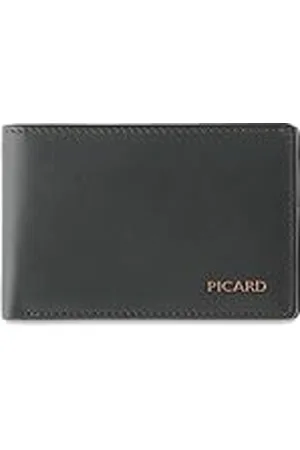 Picard Franz 1 - Cartera para Hombre (Piel, tamaño Mediano, con Apertura, para Uso Diario, Salidas, Negocios, , Talla única, Monedero