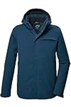 Killtec Hombre Chaqueta funcional/chaqueta de exterior con capucha con cremallera KOW 5 MN JCKT, dunkelblau, XXL, 41844-000