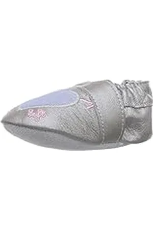 NAME IT Ynn Mini Slippers 215 - pantuflas de cuero niña, color gris, talla 25-27