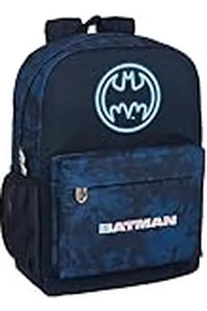 Safta BATMAN LEGENDARY - Mochila Escolar, Adaptable a Carro, Ideal para Niños de Diferentes Edades, Cómoda y Versátil, Calidad y Resistencia, 32x14x43 cm, Color