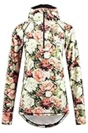 Eivy Icecold Zip Hood Top Camiseta de Yoga, Autumn Bloom, Small para Mujer