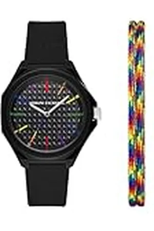 Armani Exchange Reloj Analógico para para Mujer de Cuarzo con Correa en Silicona AX7158SET