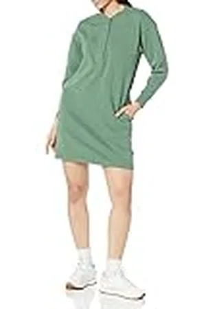 Amazon Vestido tipo sudadera de punto Henley (disponible en tallas grandes) Mujer, , XXL Grande