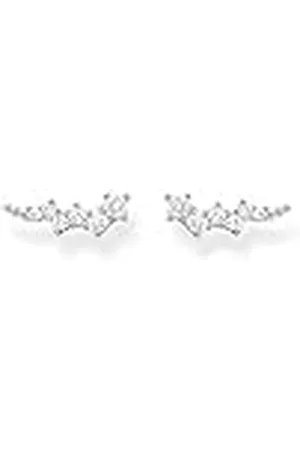 Thomas Sabo Pendientes Trepadores Piedras Blancas Plata de Ley 925 H2157-051-14