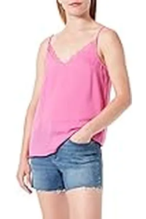 ONLY Onlanna SL Mix Lace Singlet Wvn Camiseta sin Mangas, , XS para Mujer