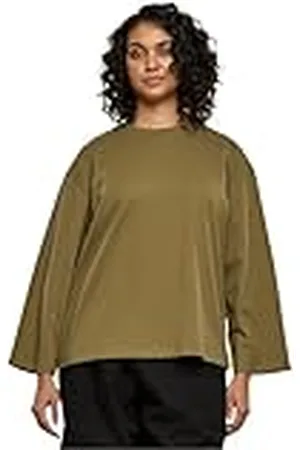 Urban classics Ladies Organic Oversized Longsleeve Camiseta, , 5XL para Mujer