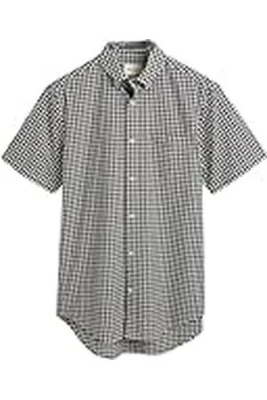 GANT Poplin Gingham Shirt Camisa REG Popelina VIGUENA SS, , XXXL para Hombre