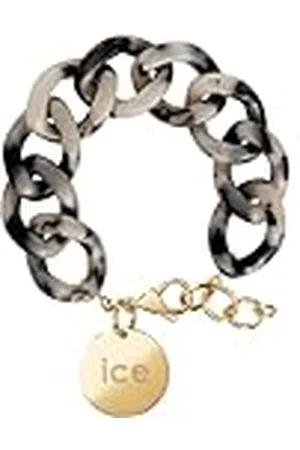 Ice-Watch ICE Jewellery, Chain Bracelet, Wild, Pulsera de malla XL para mujer con medalla de oro (021231)
