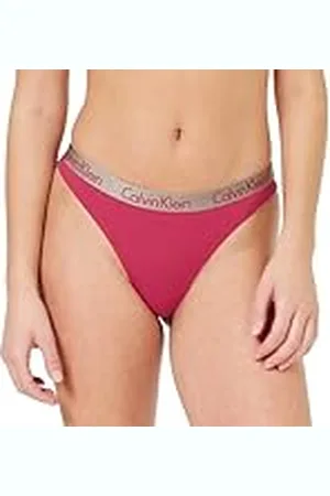Calvin Klein Thong 000QD3539E, Tangas para Mujer, Red Bud, XL