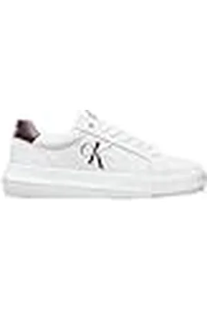Calvin Klein Jeans Chunky Cupsole Mono LTH WN YW0YW00823, Zapatillas Deportivas Mujer, Blanco (Bright White/Andorra), 37 EU