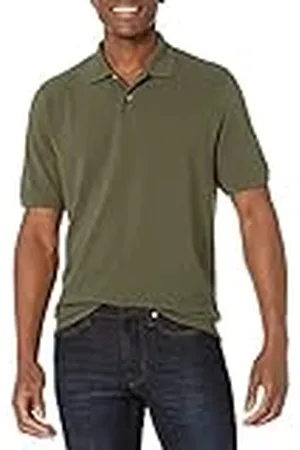 Amazon Polo en Piqué de Algodón con Corte Regular (Disponible en Talla Grandes y Largos Especiales) Hombre, , M