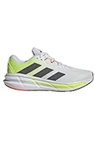 adidas Questar 3 Running Shoes, Zapatillas para Correr Hombre, Cloud White/Grey Five/Lucid Lemon, 46 2/3 EU