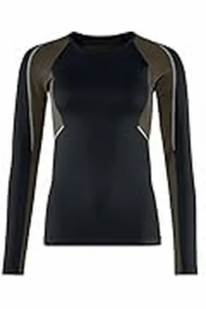 Falke Camiseta de Manga Larga para Mujer, de Fibra Funcional, 1 Unidad, Azul (Marine 6122), Talla XL