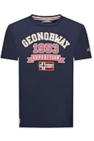 Geographical Norway Jollegio Men Camisetas, Marine, XL para Hombre