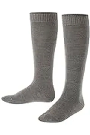 Falke Comfort Wool K Kh lana algodón lisos 1 par, Calcetines largos Unisex niños, , 27-30