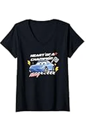 Cars Mujer Sally Heart Of Champion Valentine Camiseta Cuello V