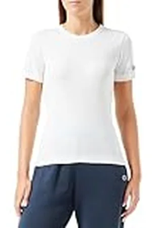 Champion Legacy American Classics W-Soft Cotton 1x1 Rib S Slim Crewneck Camiseta, , Mujer