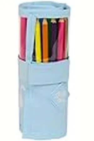 Glowlab CISNES - Estuche Enrollable Útiles Incluidos, Estuche Infantil, Estuche Niño, Ideal para Niños de 5 a 14 Años, Cómodo y Versátil, Calidad y Resistencia, 7x20 cm, Color