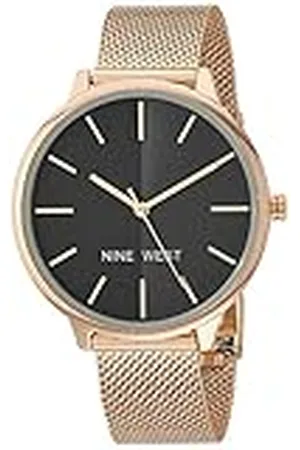 Nine West Reloj de Pulsera de Malla para Mujer