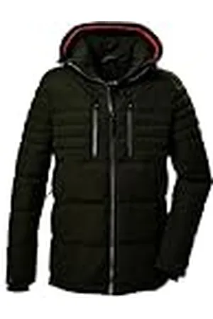 G.I.G.A. DX by killtec Hombre Chaqueta acolchada/chaqueta funcional con capucha con cremallera GW 28 MN QLTD JCKT, oliv, S, 41871-000