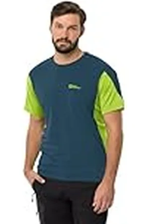 Jack Wolfskin Narrows T M Camiseta de Manga Corta, Hombre, Dark