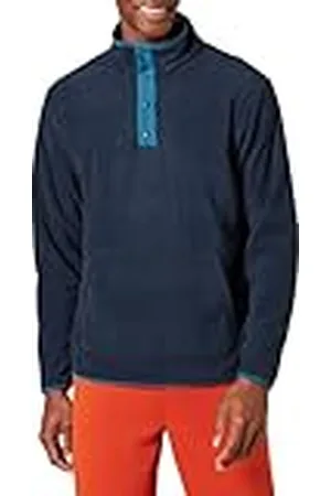 Amazon Chaqueta de Forro Polar con Cierre de Botones a presión en la Parte Delantera Hombre, , L